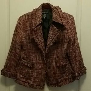 Cute Fringed Jacket , Pink, Chocolate,Gray